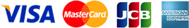 VISA/MasterCard/JCB/AmericanExpress